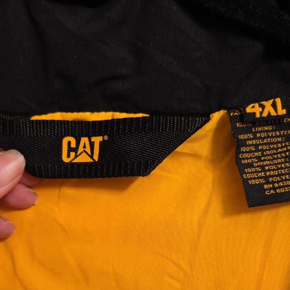 Caterpillar Black and Gold Outerwear